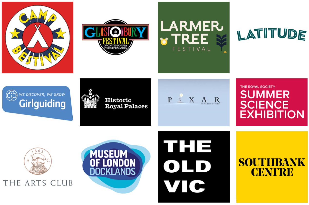 2020 grid of logos